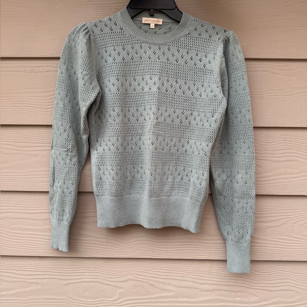ANN MASHBURN Textured Knit Sweater